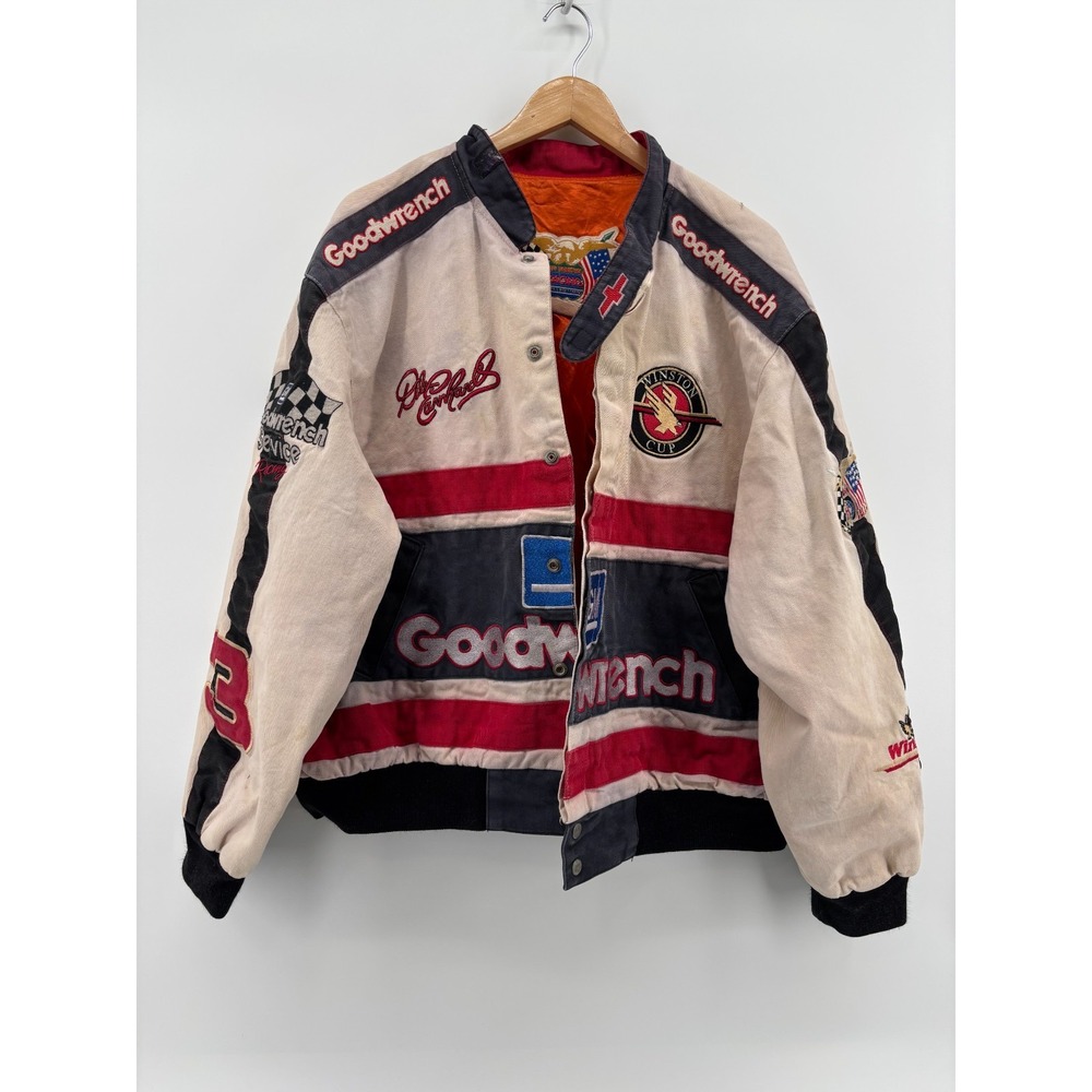 Jeff Hamilton Dale Earnhardt Winston Cup Racing Jacket Mens Multicolor Medium